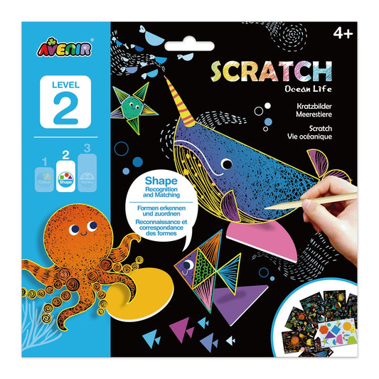 Avenir Scratch Learning Fun Lvl 3 - Ocean Life - CH211792 - Avenir - LittleShop Toys