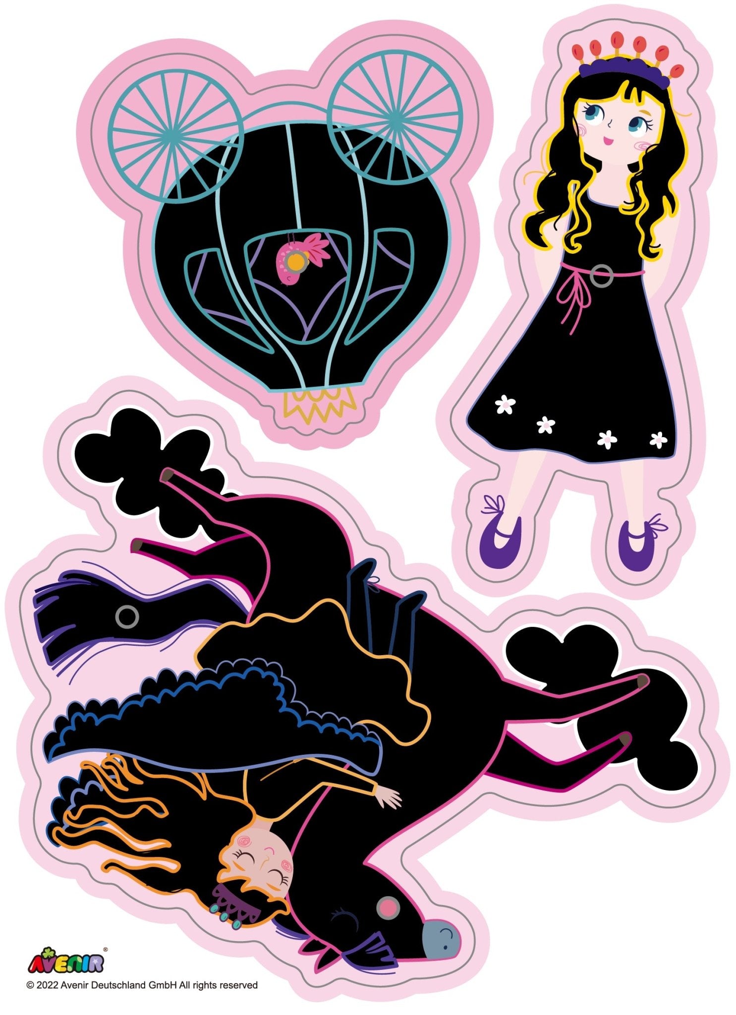 Avenir - Scratch PrincessGreeting Cards - CH221857 - Avenir - LittleShop Toys