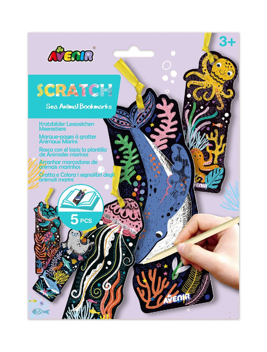 Avenir - Scratch Sea Animal Bookmarks - CH231905 - Avenir - LittleShop Toys