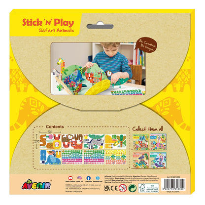 Avenir - Stick ‘N’ Play - Safari Animals - CH221839 - Avenir - LittleShop Toys