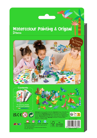 Avenir - Watercolour Painting & Origami Dinos - CH231880 - Avenir - LittleShop Toys