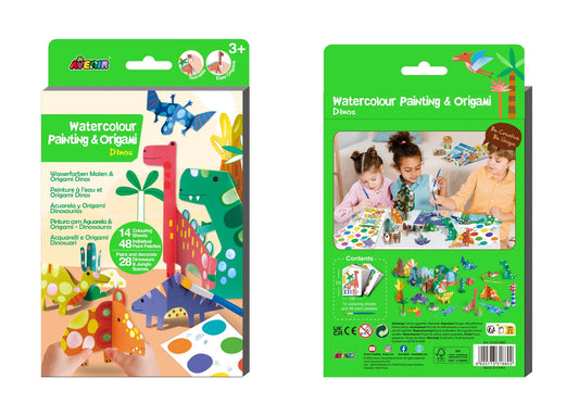 Avenir - Watercolour Painting & Origami Dinos - CH231880 - Avenir - LittleShop Toys