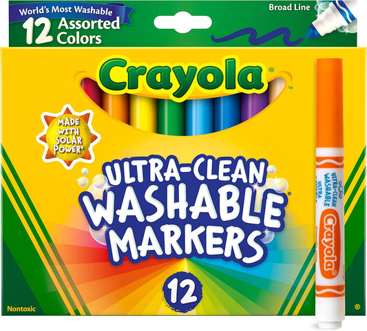 Crayola Ultra - Clean Washable Markers - Broad Line - 12 counts - Anais An - LittleShop Toys