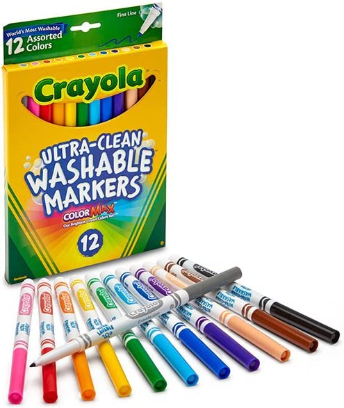 Crayola ‎Ultra - Clean Washable Markers - Fine Line - 12 counts - 3000091 - Anais An - LittleShop Toys