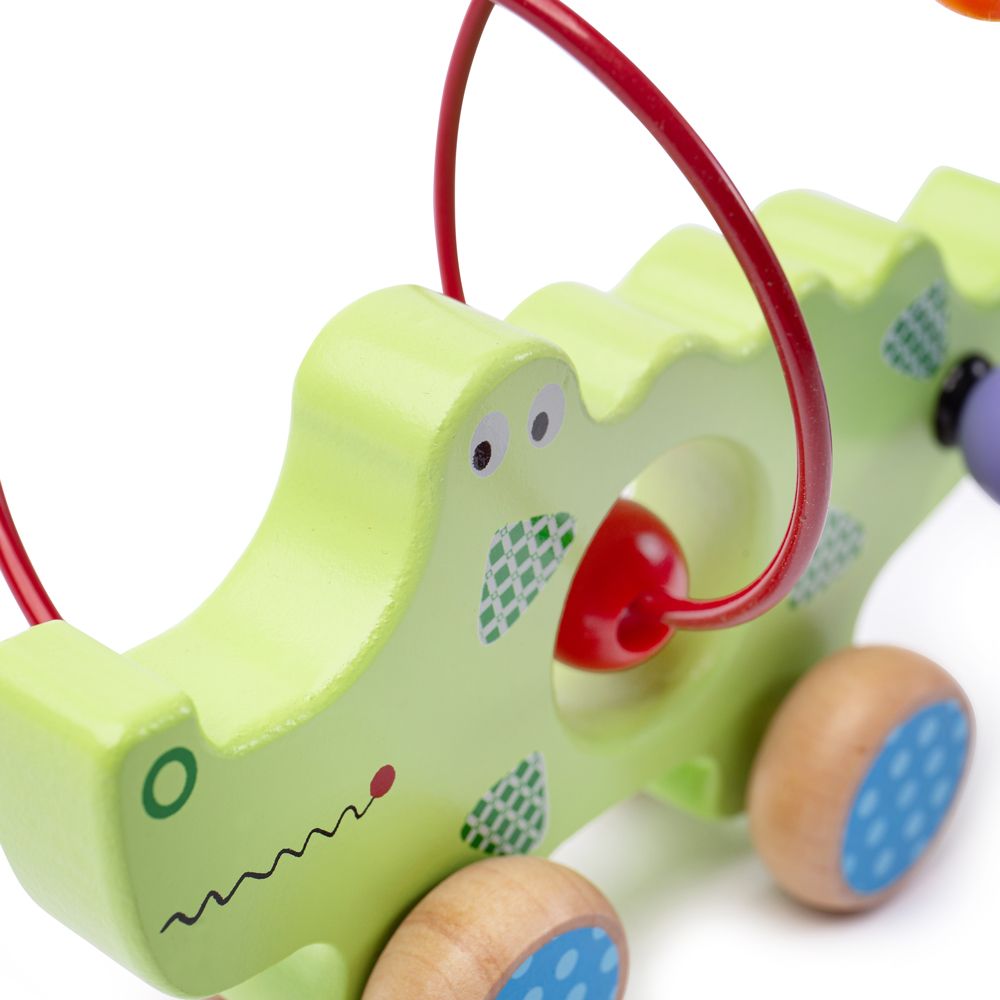 Crocodile Push Along Bead Frame - BB070