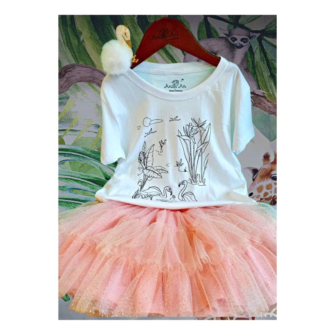 Dancing Flamingos - DIY Color-it-ful T-shirts - A7119s4