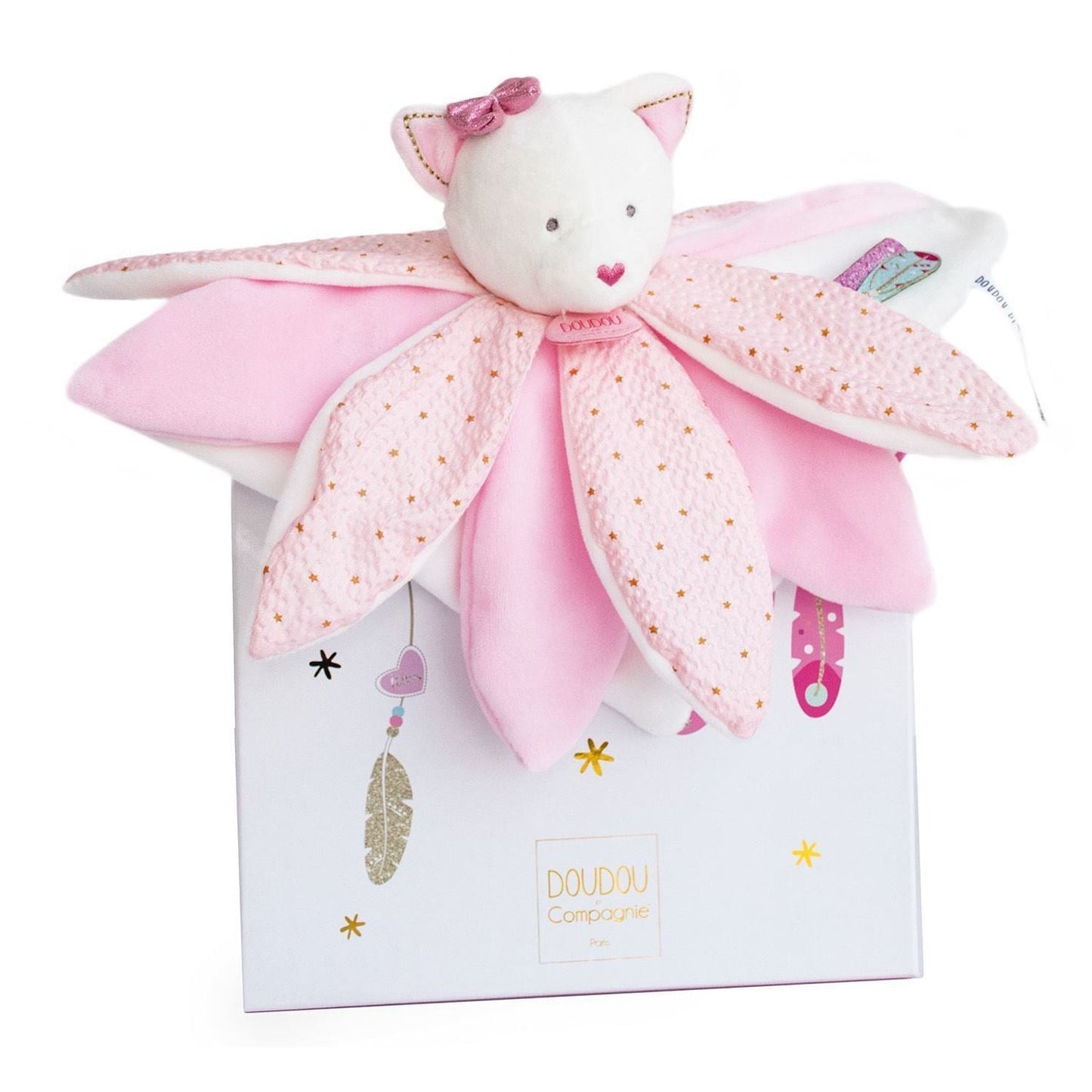 Doudou Signature Petal Comforter - Pinky Cat - DC3550