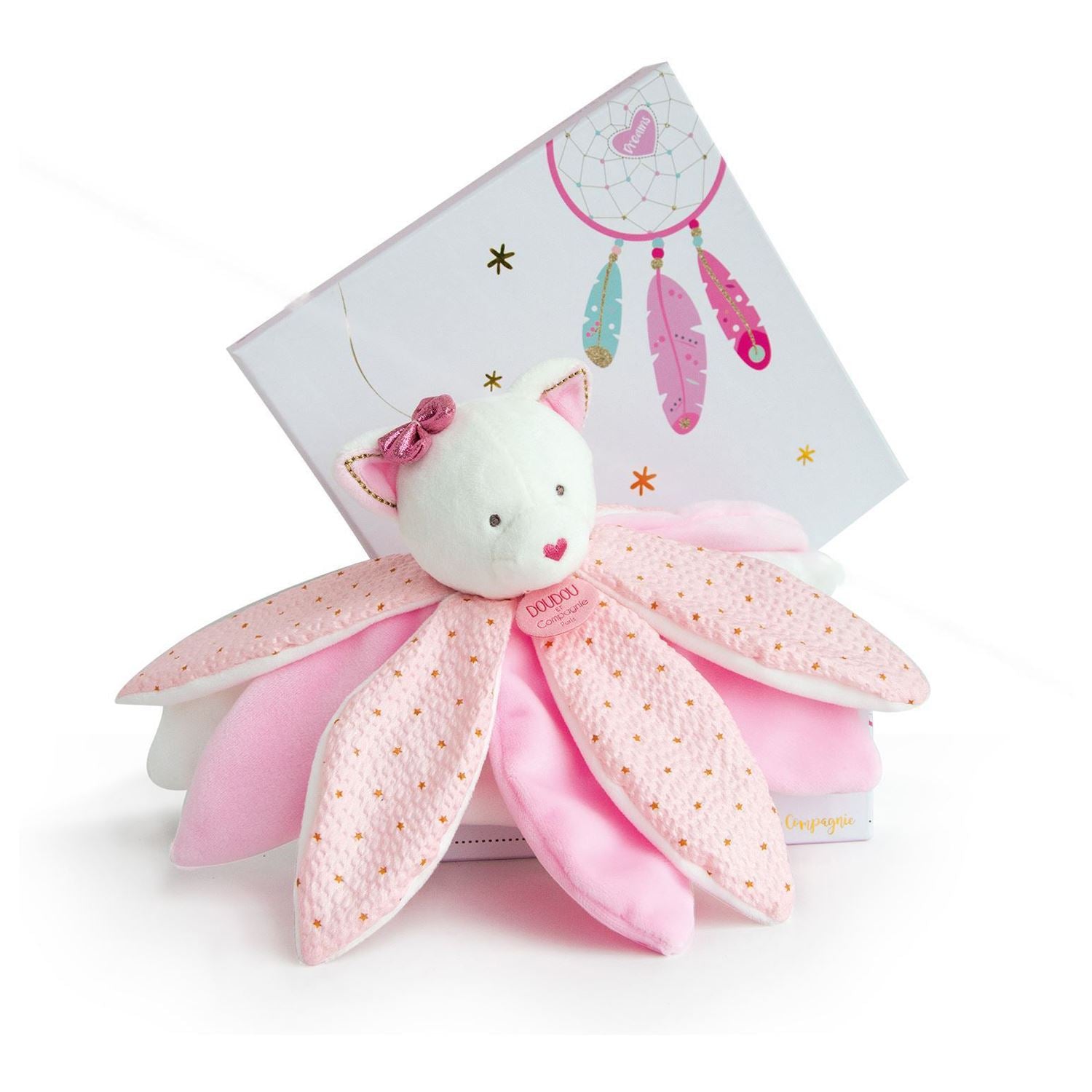 Doudou Signature Petal Comforter - Pinky Cat - DC3550