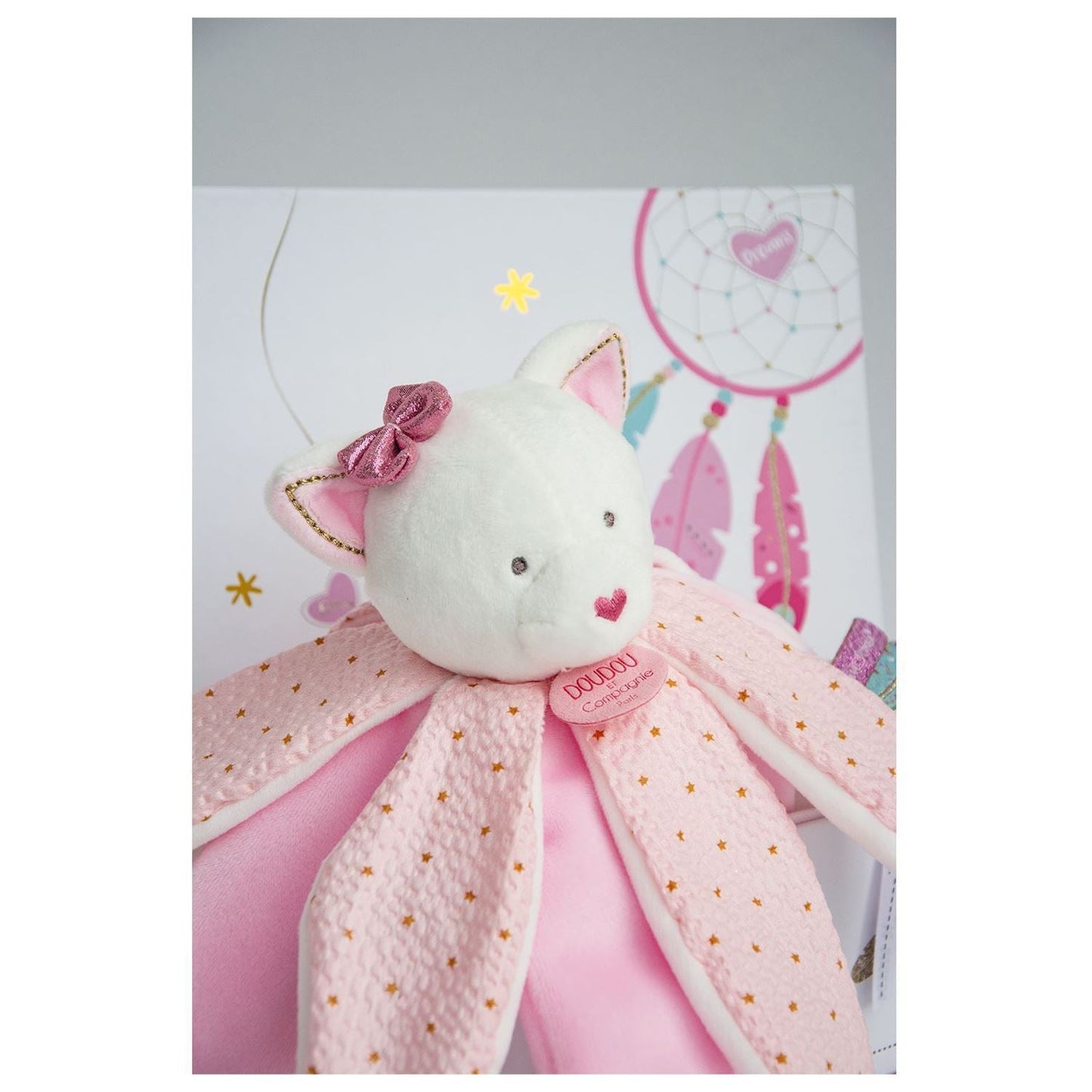 Doudou Signature Petal Comforter - Pinky Cat - DC3550