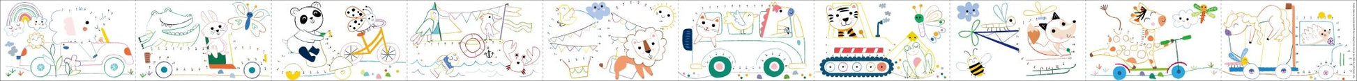 Hakuyoka Colouring Roll Kit - Vehicle - CS233121 - Hakuyoka - LittleShop Toys
