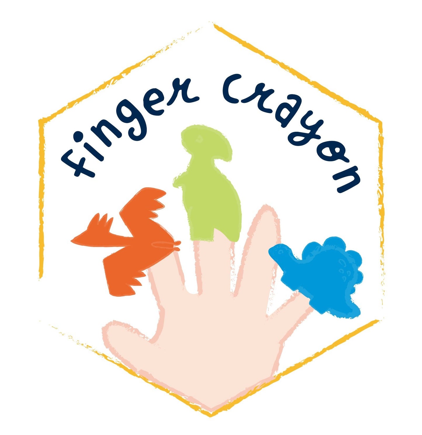 Hakuyoka Crazy Mold - 6 Dino Finger Crayon - CP233113 - Hakuyoka - LittleShop Toys