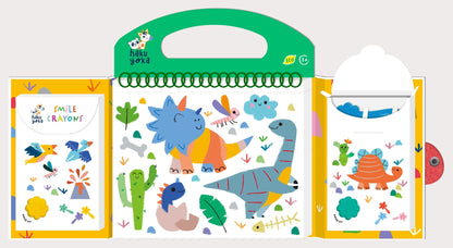 Hakuyoka My First Colouring Kit - Dino Friends - CS223070 - Hakuyoka - LittleShop Toys