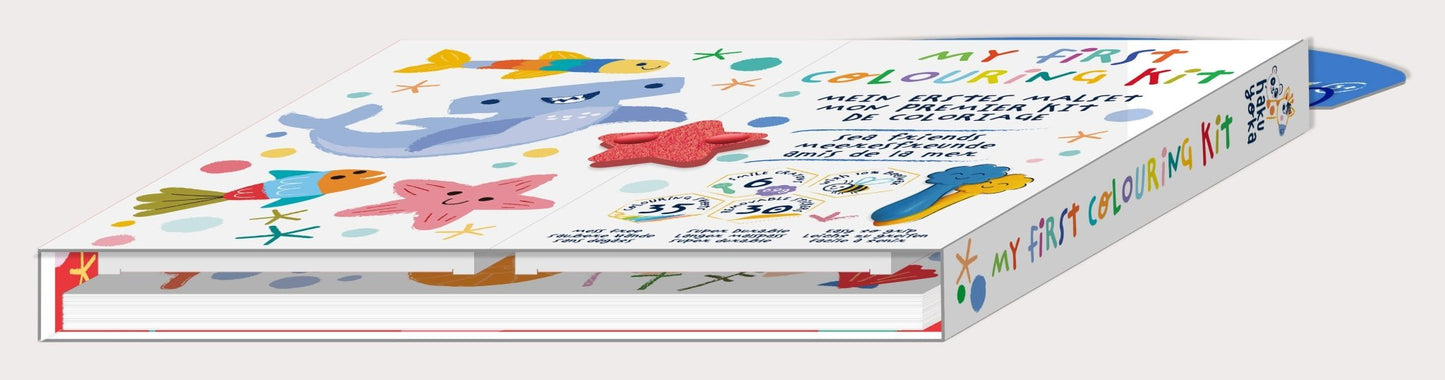 Hakuyoka My First Colouring Kit - Sea Friends - CS223071 - Hakuyoka - LittleShop Toys