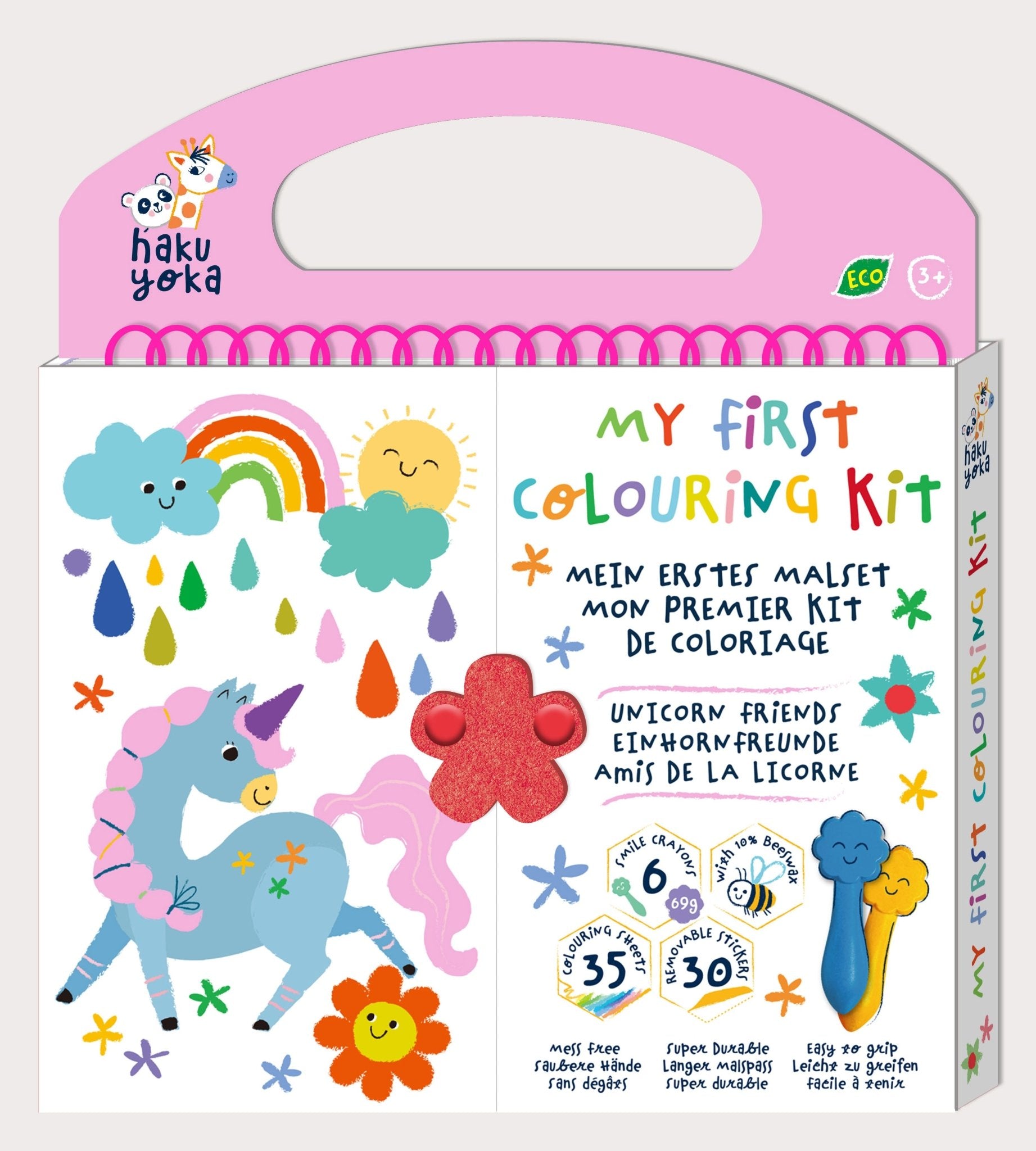 Hakuyoka My First Colouring Kit - Unicorn Friends - CS223069 - Hakuyoka - LittleShop Toys