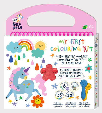 Hakuyoka My First Colouring Kit - Unicorn Friends - CS223069 - Hakuyoka - LittleShop Toys
