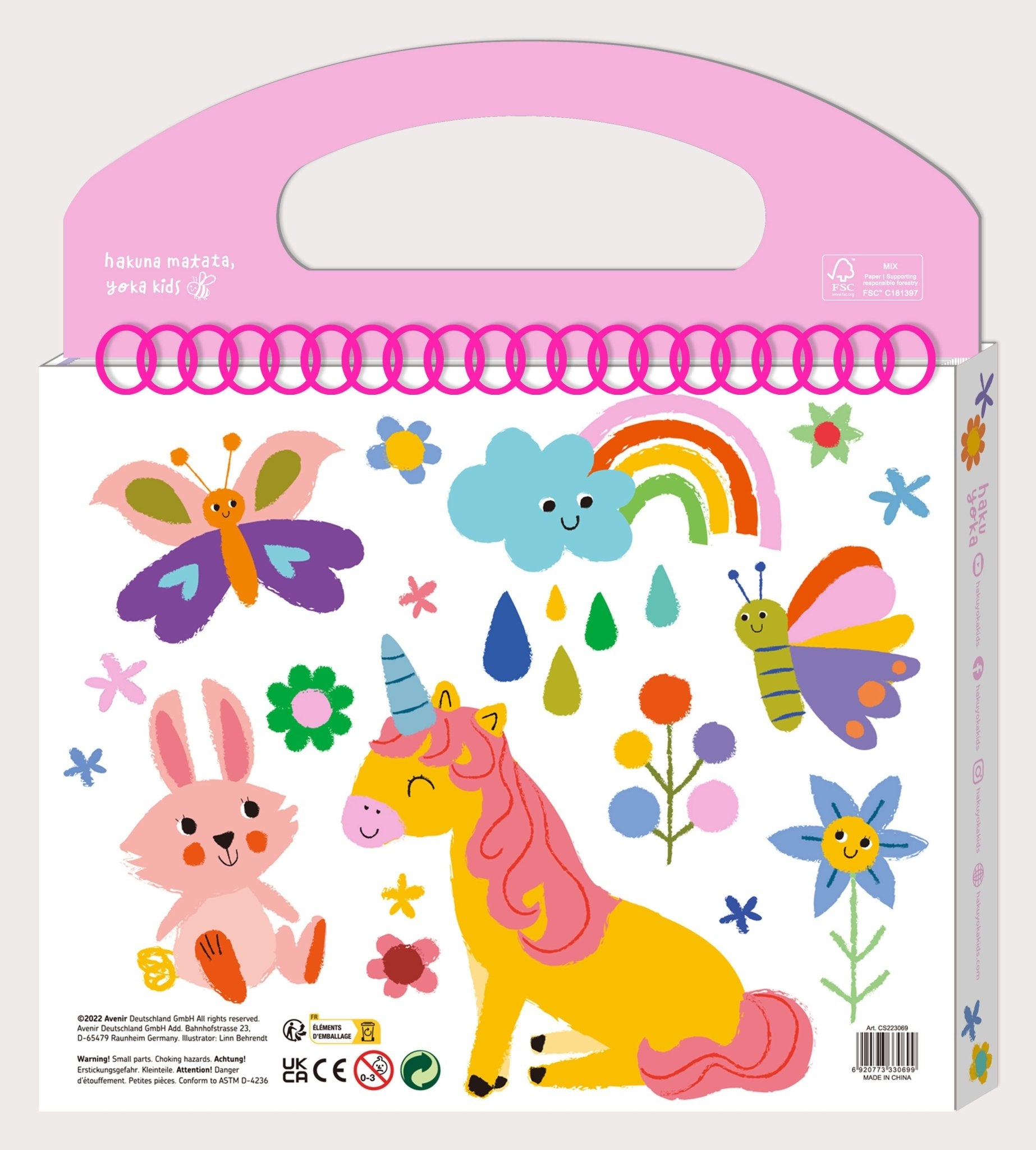 Hakuyoka My First Colouring Kit - Unicorn Friends - CS223069 - Hakuyoka - LittleShop Toys
