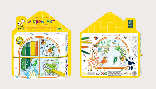 Hakuyoka Window Art Jungle Animal - CS243165 - Hakuyoka - LittleShop Toys