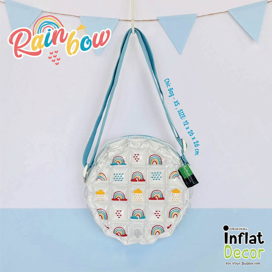 Inflatable Chic Bag - Rainbow - 1108 - BL - Inflat Decor - LittleShop Toys