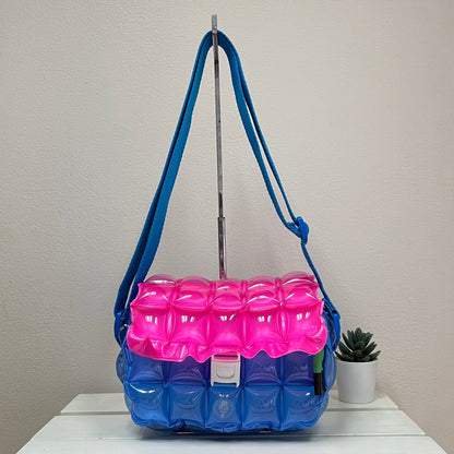 Inflatable Diamond Postman Tote - Trendy Two Tone - 1135 - BLPK - Inflat Decor - LittleShop Toys