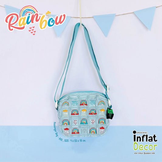 Inflatable Messenger Bag - Rainbow - 1109 - BL - Inflat Decor - LittleShop Toys