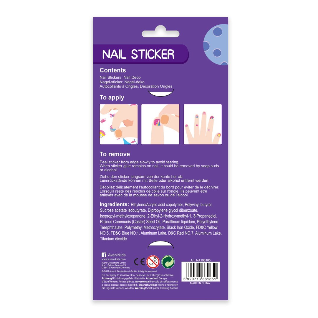 Large Nail Stickers - Space (78 pieces) - NA198185