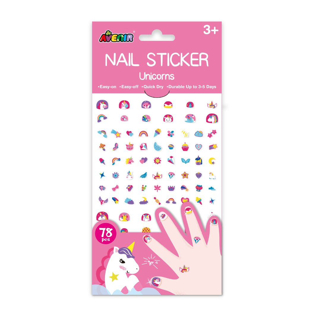 Large Nail Stickers - Unicorn (78 pieces) - NA198184