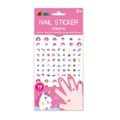 Large Nail Stickers - Unicorn (78 pieces) - NA198184