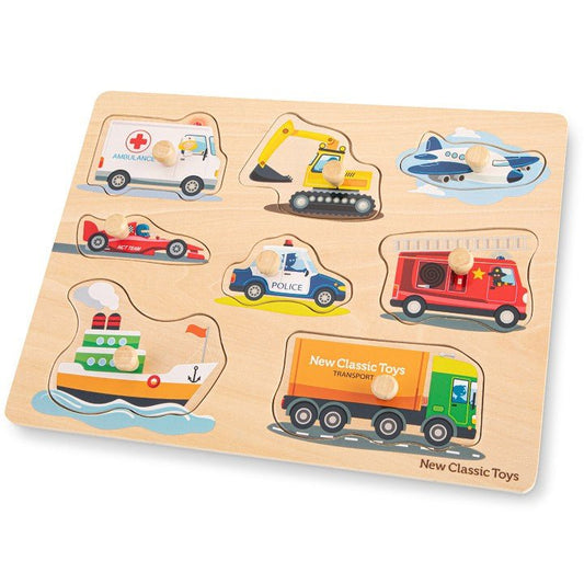 Peg Puzzle - 8 pieces-10432-New Classic Toys-LittleShop Toys
