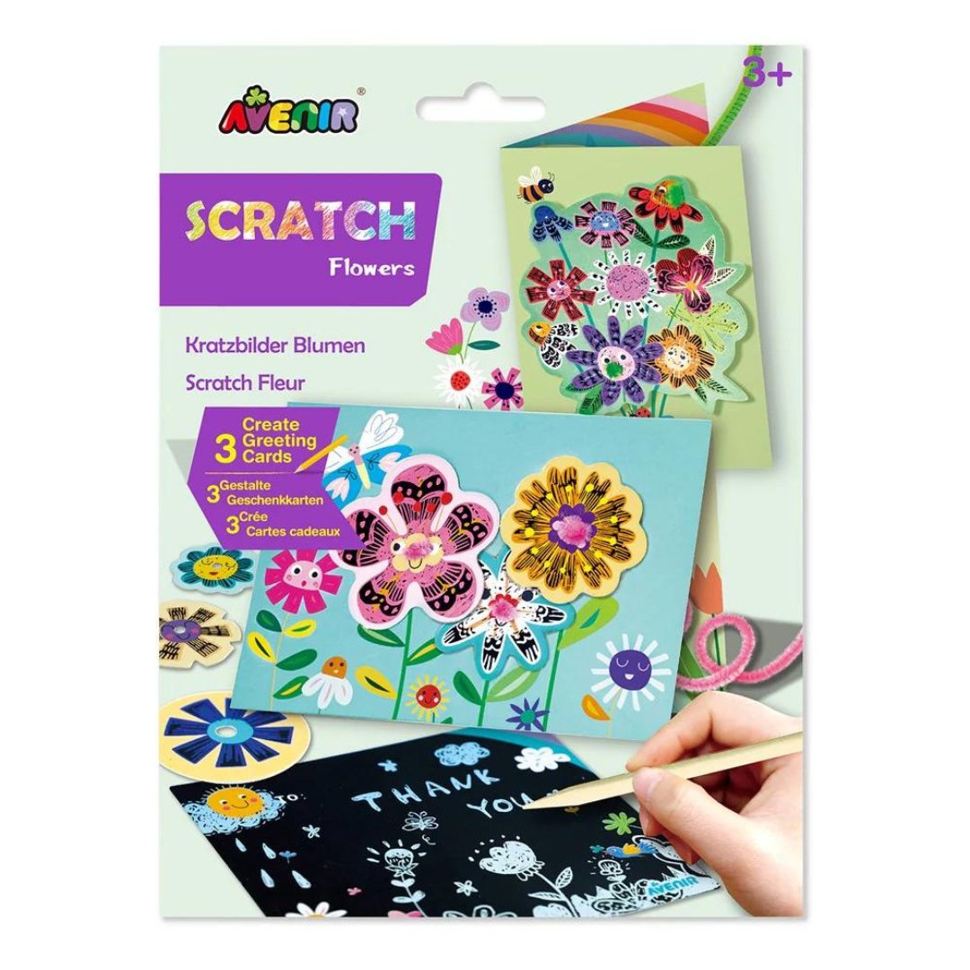 Scratch - Flower Greeting Cards – LittleShop Toys