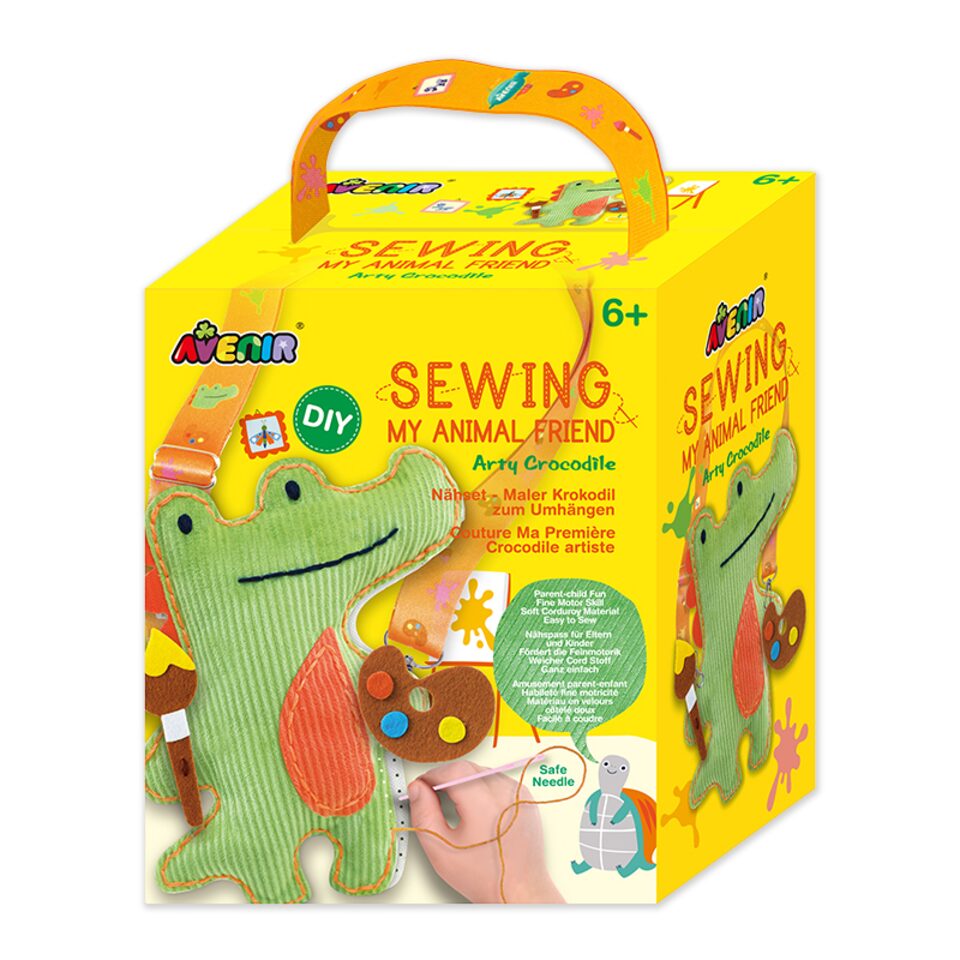 Sewing My Animal Friend with Carrier Strap - Arty Crocodile - 10450039