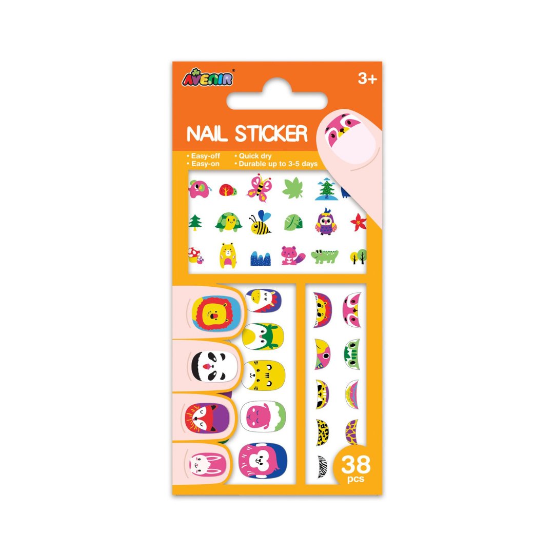 Small Nail Stickers - Animal (38 pcs) - NA198173