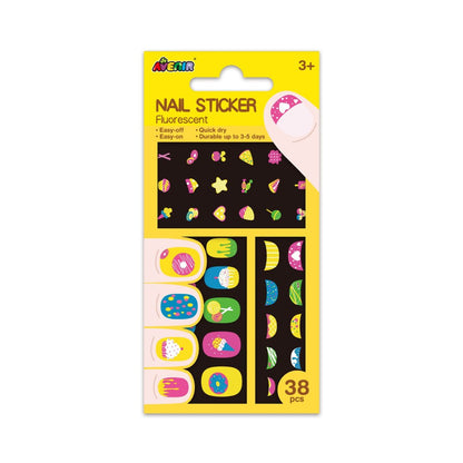 Small Nail Stickers - Cookie - Fluorescence (38 pcs) - NA198180