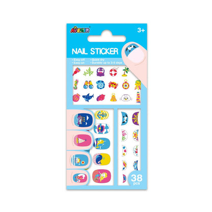 Small Nail Stickers - Under the Sea (38 pcs) - NA198174