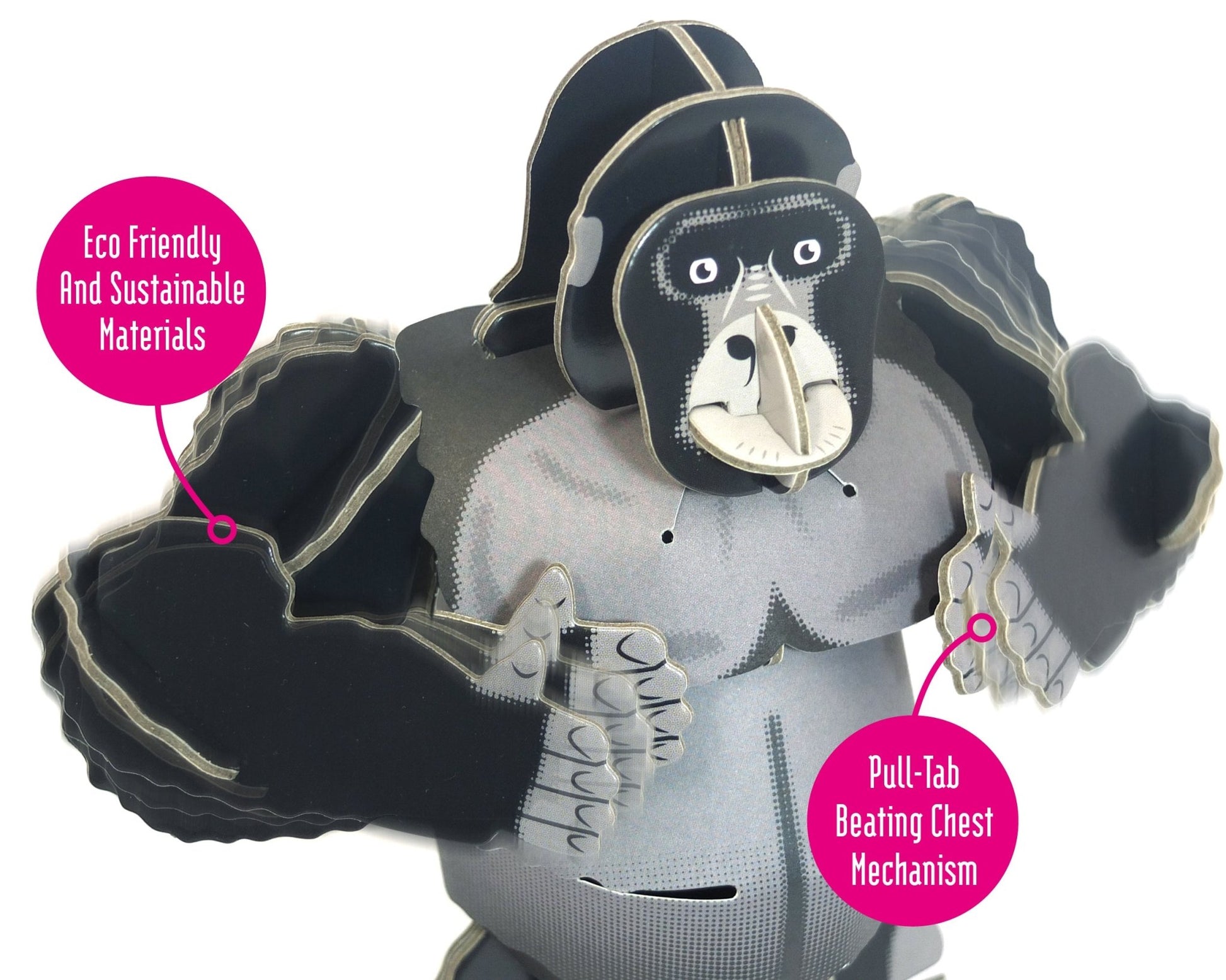 STEM Build Mountain Gorilla with Moving Mechanisms – LittleShop Toys