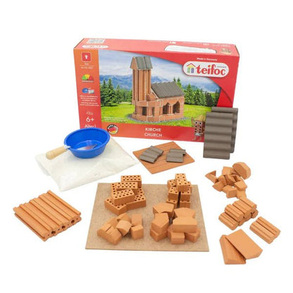 Teifoc Real Bricks Building Set - Church - TEI 4025 - Teifoc - LittleShop Toys