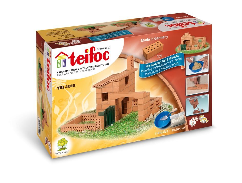 Teifoc Real Bricks Building Sets - Cottage (2 variations) - TEI 4010