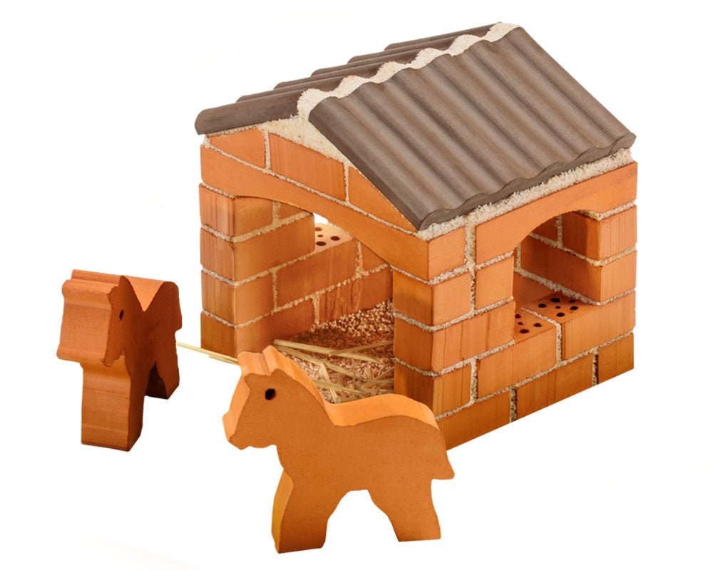 Teifoc Real Bricks Building Sets - Horse Stable - TEI 1026