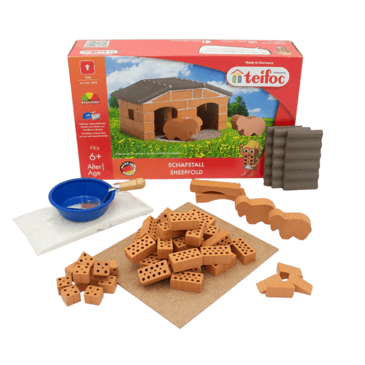 Teifoc Real Bricks Building Sets - Sheepfold - TEI 4015 - Teifoc - LittleShop Toys