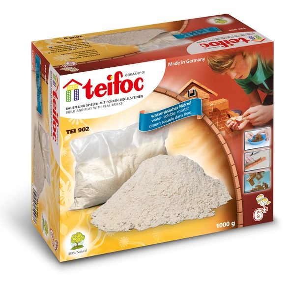 Teifoc Real Bricks Building Sets - Teifoc Cement (1kg) - TEI 902