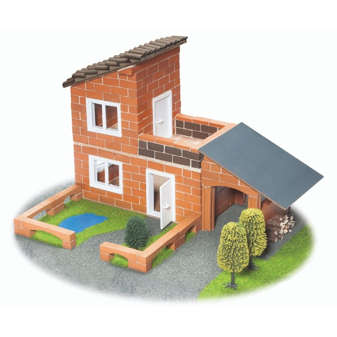 Teifoc Real Bricks Building Sets - Villa with Garage - TEI 4700