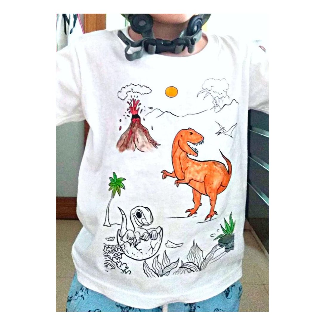 Where Dinos Used to Roam - DIY Color-it-ful T-shirts - A7120s4