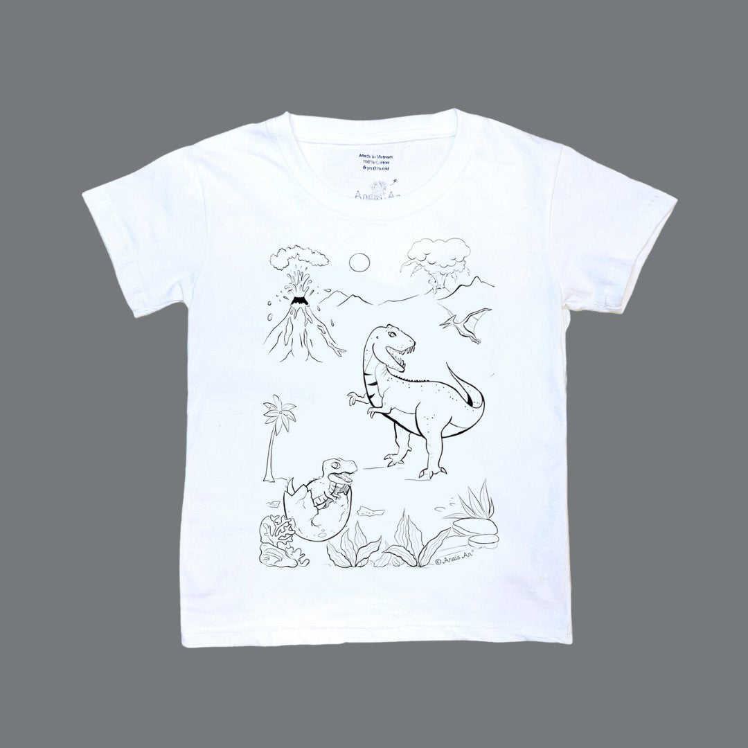 Where Dinos Used to Roam - DIY Color-it-ful T-shirts - A7120s4