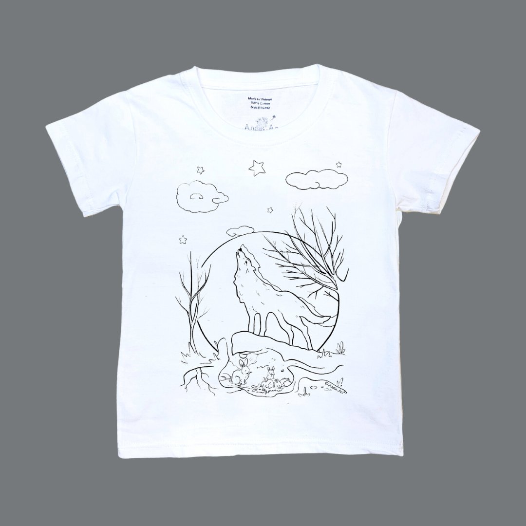 Wolf White Fang - DIY Color-it-ful T-shirts - A7112s4