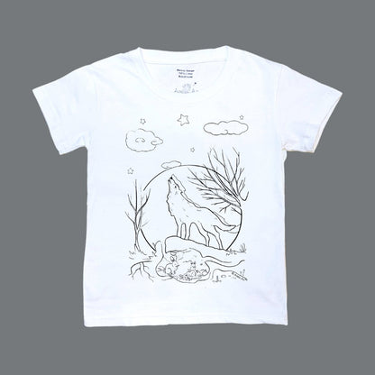 Wolf White Fang - DIY Color-it-ful T-shirts - A7112s4