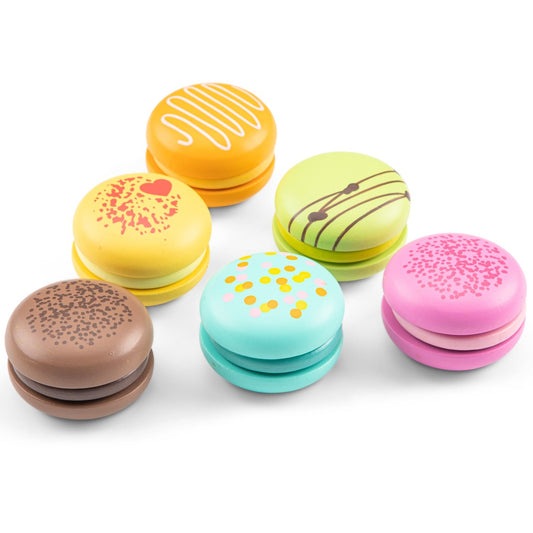 Wooden Macarons - 6 pieces - 10624