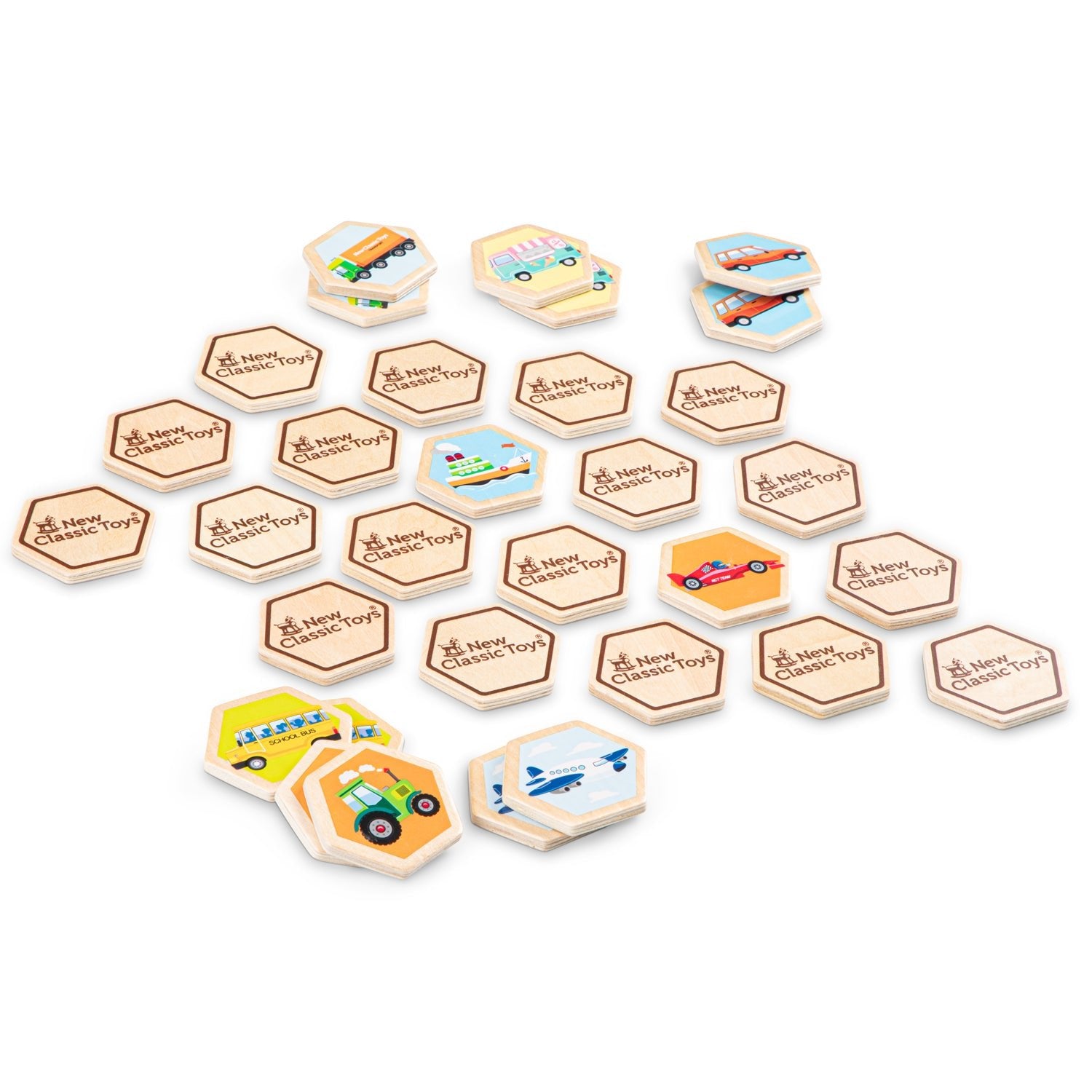 Wooden Memory Tiles-10831-New Classic Toys-LittleShop Toys