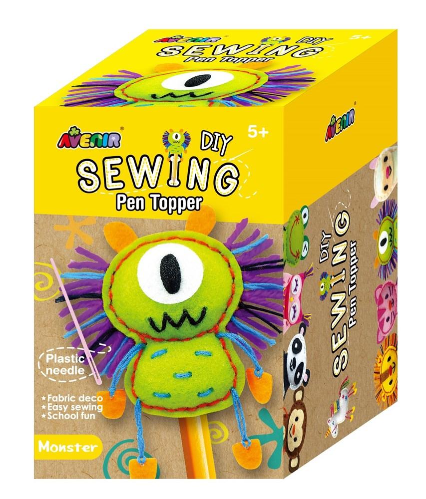 DIY Sewing Pen Topper - Monster