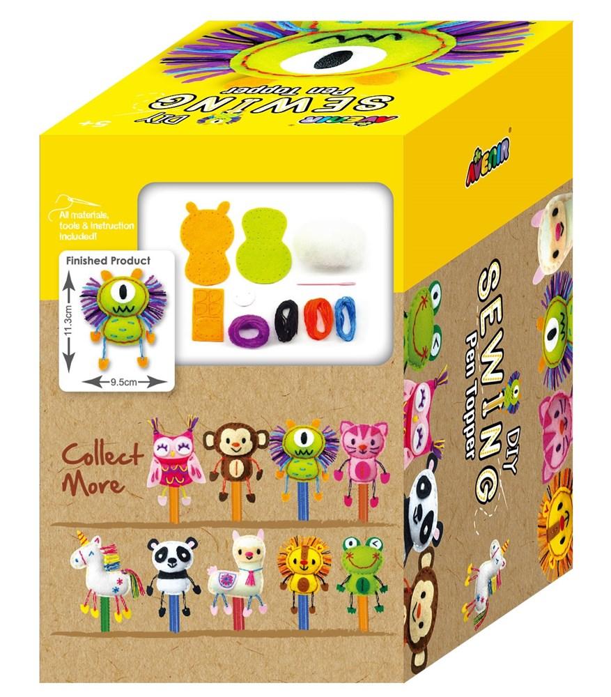 DIY Sewing Pen Topper - Monster