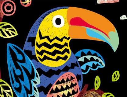Scratch Art - 4 Magic Bird - 6920773315436 - Avenir - LittleShop Toys
