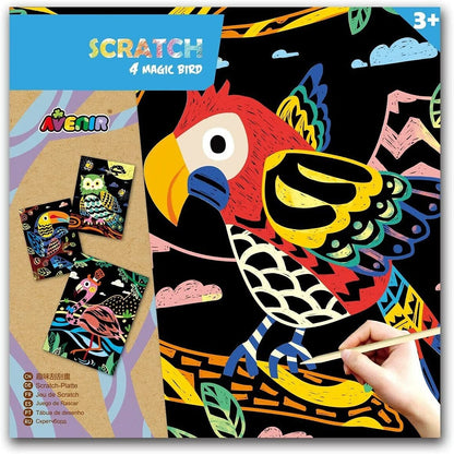 Scratch Art - 4 Magic Bird - 6920773315436 - Avenir - LittleShop Toys